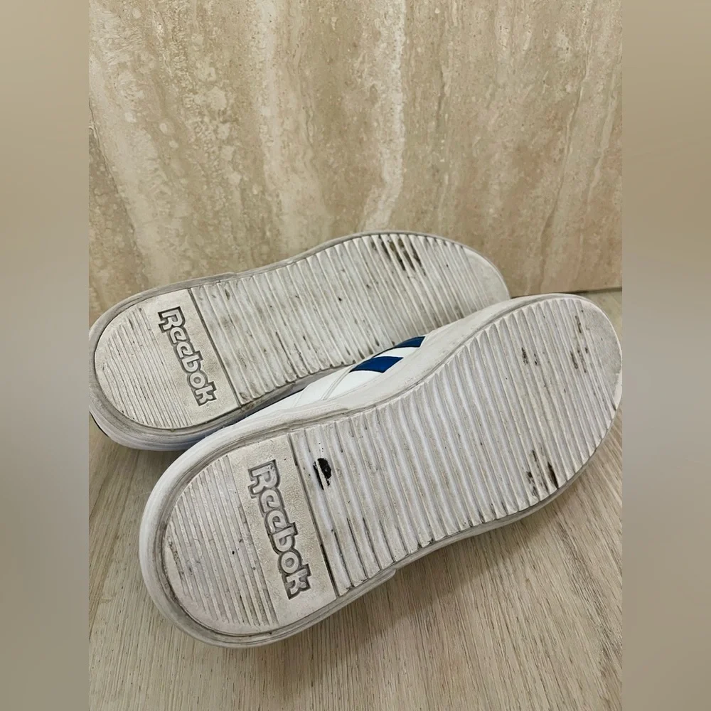 Reebok White and Blue Classic Sneakers - Picture 9 of 9